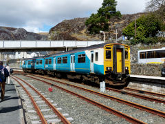 
Blaenau Ffestiniog Station and 150245, April 2013